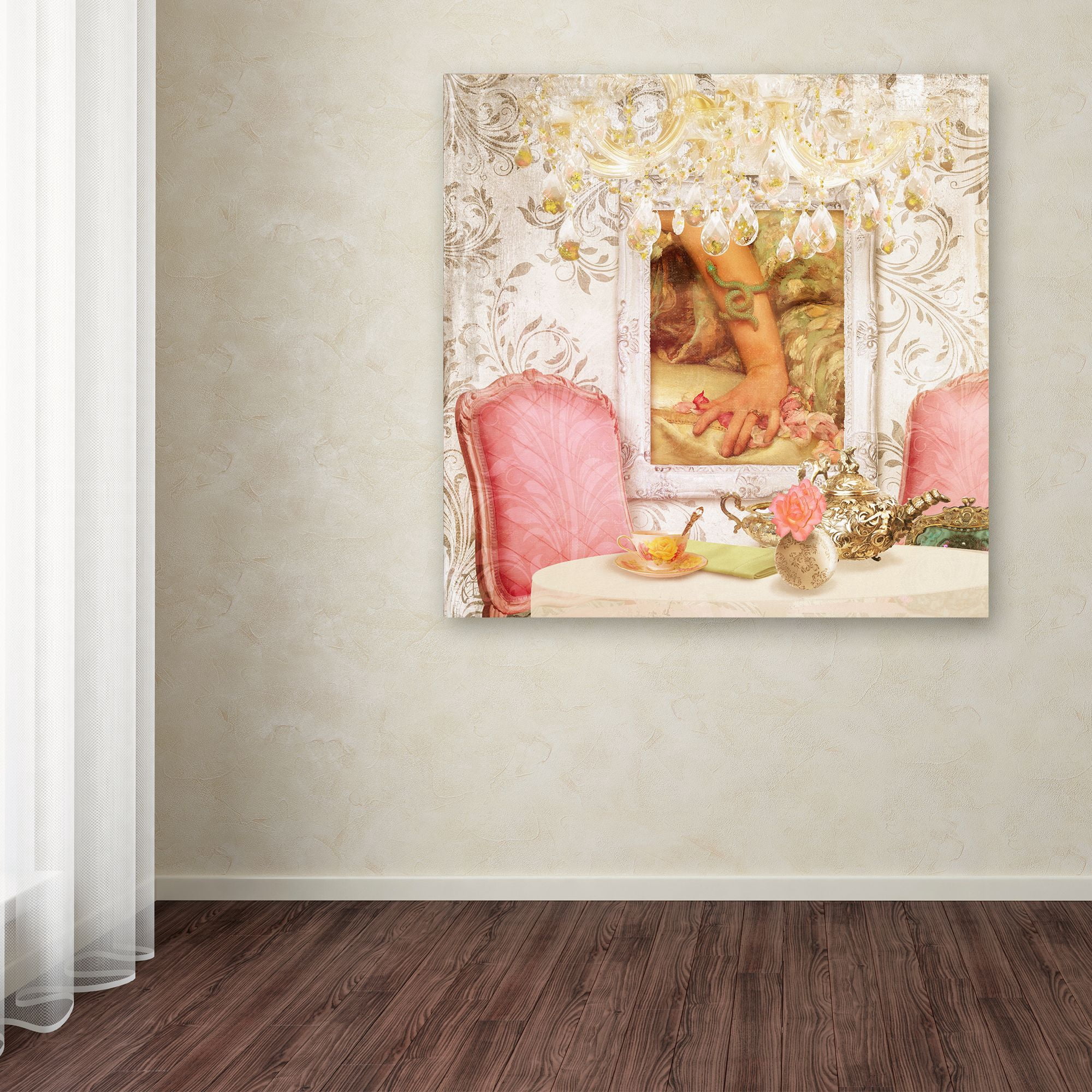 Trademark Fine Art 'Hotel Regina Paris High Tea' Canvas Art by Tina Lavoie