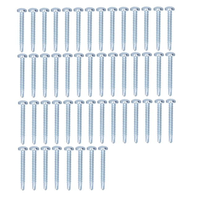 Oubit Self Set de Vis de Forage, 50pcs Auto Vis de Forage Auto Kit de Vis Auto Forage Vis Assortiment Fiabilité Exceptionnelle