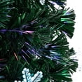 thumbnail image 6 of BaytoCare 6FT Pre-Lighted Fiber Optic Christmas Tree, Fake Xmas Tree Snow Flowers LED Pre-Lit Pine Tree Christmas Decorations Indoor, 6 of 19