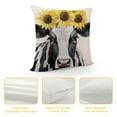 thumbnail image 4 of ONETECH  Rustic Sunflower Pillow Covers Decorative Farmhouse Cow Truck Design Soft Throw Pillow Cover Cushion Case for Sofa Bench Living Room Indoor Outdoor Home Decor, 4 of 5