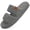 Gray, variant on LongBay Slippers for Women Memory Foam Open Toe Slide Indoor House Shoes Slip On Bedroom Comfy Gift