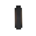 thumbnail image 1 of Living District Raine Modern Aluminum Integrated LED Wall Sconce Black, 1 of 2