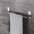 thumbnail image 3 of Barra adhesiva para toallas de 12,6 pulgadas, soporte para toallas de baño, soportes para toallas de mano, sin taladrar en la pared, níquel cepillado, 3 of 5