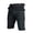 Black, variant on Vivianyo HD Fashion Summer Shorts for Big Mens and Tall Mens Casual Fashion Quick Drying Multiple Pockets Elastic Waist Short Pants