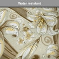 thumbnail image 7 of Beige Chair Seating Cushion Set of 12, Wild Distressed Lilies Floral Background Blooming Petals Bouquet Nature Theme, Seat Pads with Anti-slip Backing, 16"x16", White Yellow Beige, by Ambesonne, 7 of 7