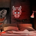 thumbnail image 5 of Hannya Mask Neon Sign, Anime Japanese Neon Sign for Gamer Room Bar Tattoo Studio Decor | LED Oni Mask Neon Light for Bedroom Boys, Gaming Wall decor - Best Gamer Gifts for Teenage Boys, Christmas, 5 of 5