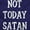 Purple, variant on Not Today Satan Funny Christian Sweatshirt for Men or Women Brisco Brands X