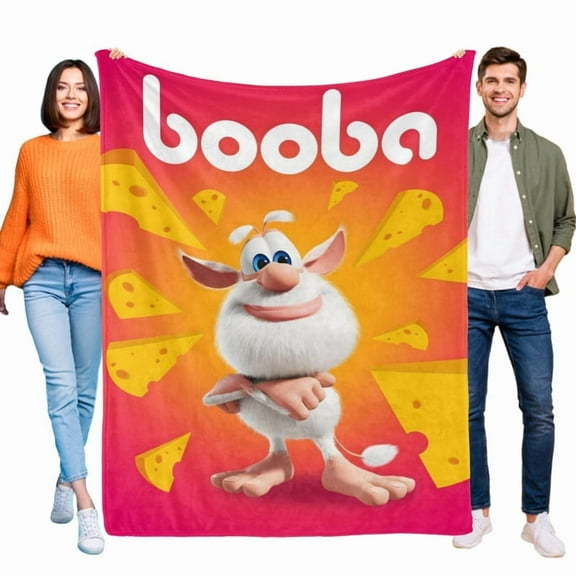Booba Cartoon Blanket Soft Throw Blanket Micro Fleece Fuzzy Blankets Thin Bed Couch Decor Adult Nap Bedroom Car All Season Birthday Gifts 30"X40"