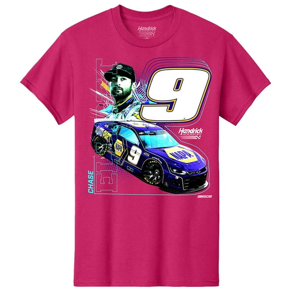 Youth Hendrick Motorsports Team Collection Pink Chase Elliott NAPA Car T-Shirt