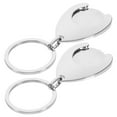 thumbnail image 2 of Milisten 2pcs Trolley Coin Holder Keychains Ornament Metal Keyring Coin Holder Supermarket Shopping Cart Chip Key Chain Pendant, 2 of 6