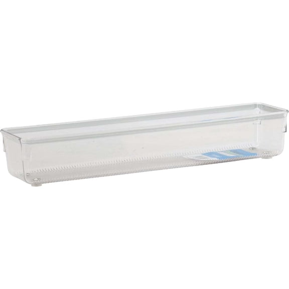 iDesign Linus BPA-Free Plastic Drawer Organizer - 3.25" x 12.75" x 2.25", Clear