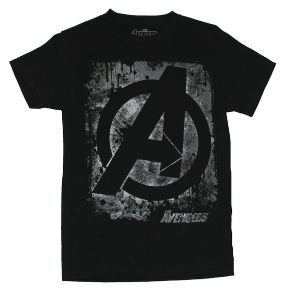 The Avengers (Marvel Comics) Mens T-Shirt - Sprayed and Stenciled A Logo