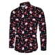 thumbnail image 4 of Camisas navideñas para hombre, camisas de manga larga con botones, camisas de Papá Noel para fiestas al aire libre, camisas de calle de invierno con elástico hacia abajo, 4 of 4
