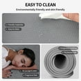 thumbnail image 3 of 4W Wide Yoga Mat, Extra Large 35" x 72" Pilates Matt, 10mm Thick Non Slip Mat, TPE Tear-Resistant Exercise Mats for Home Workouts (Grey), 3 of 8