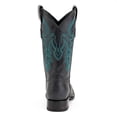 thumbnail image 4 of FERRINI Men's Blaze Square Toe Western Boots, Color: Black, Size: 9.5, 4 of 6