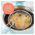 thumbnail image 3 of NEW 1.5-QUART DEEP FRYER, BLUE,120°F TO 400°F HEAT, SPACE-SAVING DESIGN, COOK OTHER MEATS, FISH, VEGGIES, CAKES, FRUITS, AND SO MUCH MORE, COOK YOUR FAVORITE DEEP-FRIED FOODS QUICKLY AND EFFICIENTLY., 3 of 8