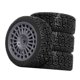 thumbnail image 5 of 4 piezas de rueda y neumático RC, accesorio para bricolaje, modelo de repuesto para bricolaje, fácil instalación, repuesto negro resistente para 1:10 Gris, 5 of 8