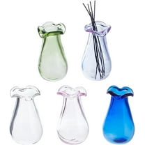 5Pcs Mini Flower Vase 1" Miniature Bud Vases Cat Whisker Vase