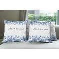 thumbnail image 6 of Ambesonne Watercolor Throw Pillow Cover 4 Pack, Blue Flowers Leaves, 18", Royal Blue Pale Blue, 6 of 7