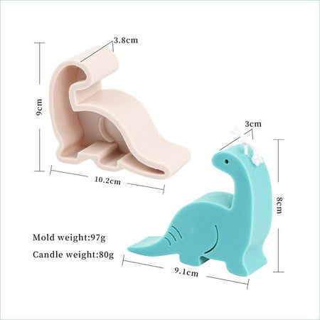 

3D Animal Dinosaur Elephant Frog Giraffe Candle Silicone Mold DIY Handmade Plaster Flip Sugar Cake Pastry Candy Mould Ornaments