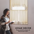 thumbnail image 4 of Cortinas de café de lino americano para cocina y baño (beige), 4 of 7