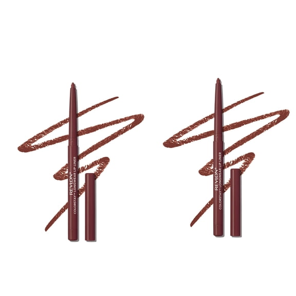 (2 Pack ) Revlon ColorStay Longwear Lip Liner Pencil, 645 Chocolate, 0.01 oz