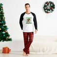 thumbnail image 2 of Mystical Sasquatch Christmas Pajamas – Red Plaid with Black Sleeve Matching Family Set, Size NB to 6XL, 2 of 7