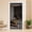 Fit Doors Size Up to 36" x 82", variant on Reversible Left or Right Side Opening Screen Door, Narrow Durable Fiberglass Mesh Curtain Hands Free for Patio, Bedroom, Fits Door Size 36" x 82", Black