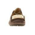 thumbnail image 3 of Victoria K Women's Faux Suede With Ankle Tie And Gold Ornament Embellishment Ballerina Flats, 3 of 6