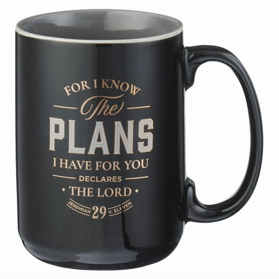 Mug Black I Know the Plans Jer. 29:11, (Hardcover)