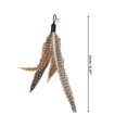 thumbnail image 2 of Repuestos de varita de plumas para gatos Unique Bargains, 2 piezas, accesorios de recarga para varitas interactivas para gatos, para gatos de interior y exterior, color marrón degradado, 2 of 7