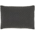 thumbnail image 2 of Charcoal Chunky Braid Lumbar Pillow, 2 of 4