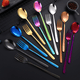 thumbnail image 5 of Juego de 4 tenedores de cena coloridos, tenedores de cubiertos multicolores modernos, 5 of 5