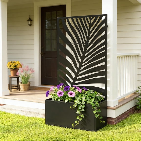 Outdoor Raised Garden Bed Metal Planter Box
