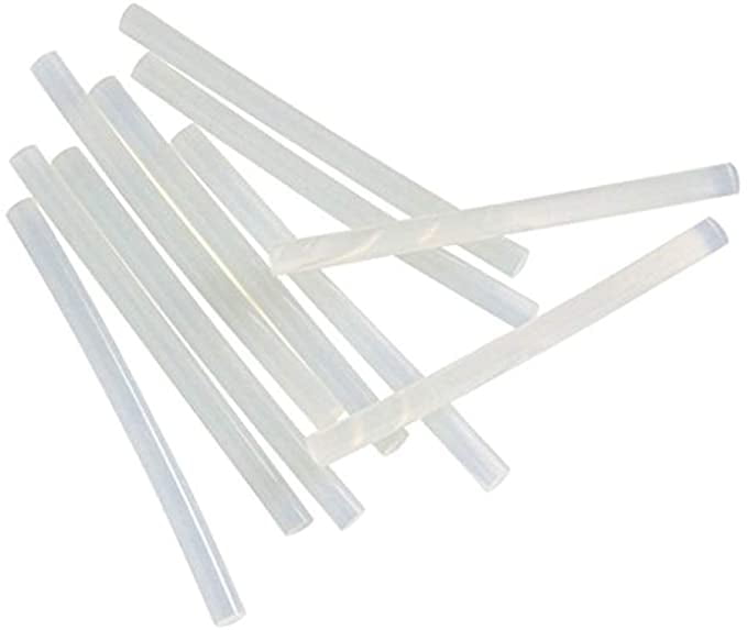 TrendBox Pack of 10 Clear 7mmx270mm - Hot Melt Glue Sticks Strips Melting Adhesive for Handmade Craft DIY Home Office Project Craftwork Fix & Repairs
