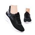 thumbnail image 3 of Povozer Women's Shoes Walking Lightweight Tennis Fashion Sneakers Sports Workout Gym Shoes for Running(Black,7.5), 3 of 6