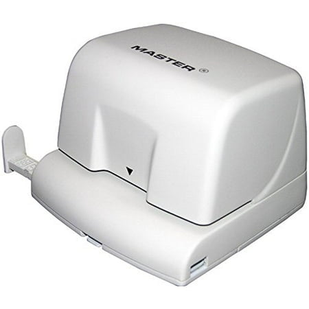 Martin Yale EP210 Master Electric Hole Punch; Punches Up To 12 Sheets of 20 Pound Paper; Punches Standard 2-hole Pattern with 2 3/4 Centers; 1/4 Hole Diameter
