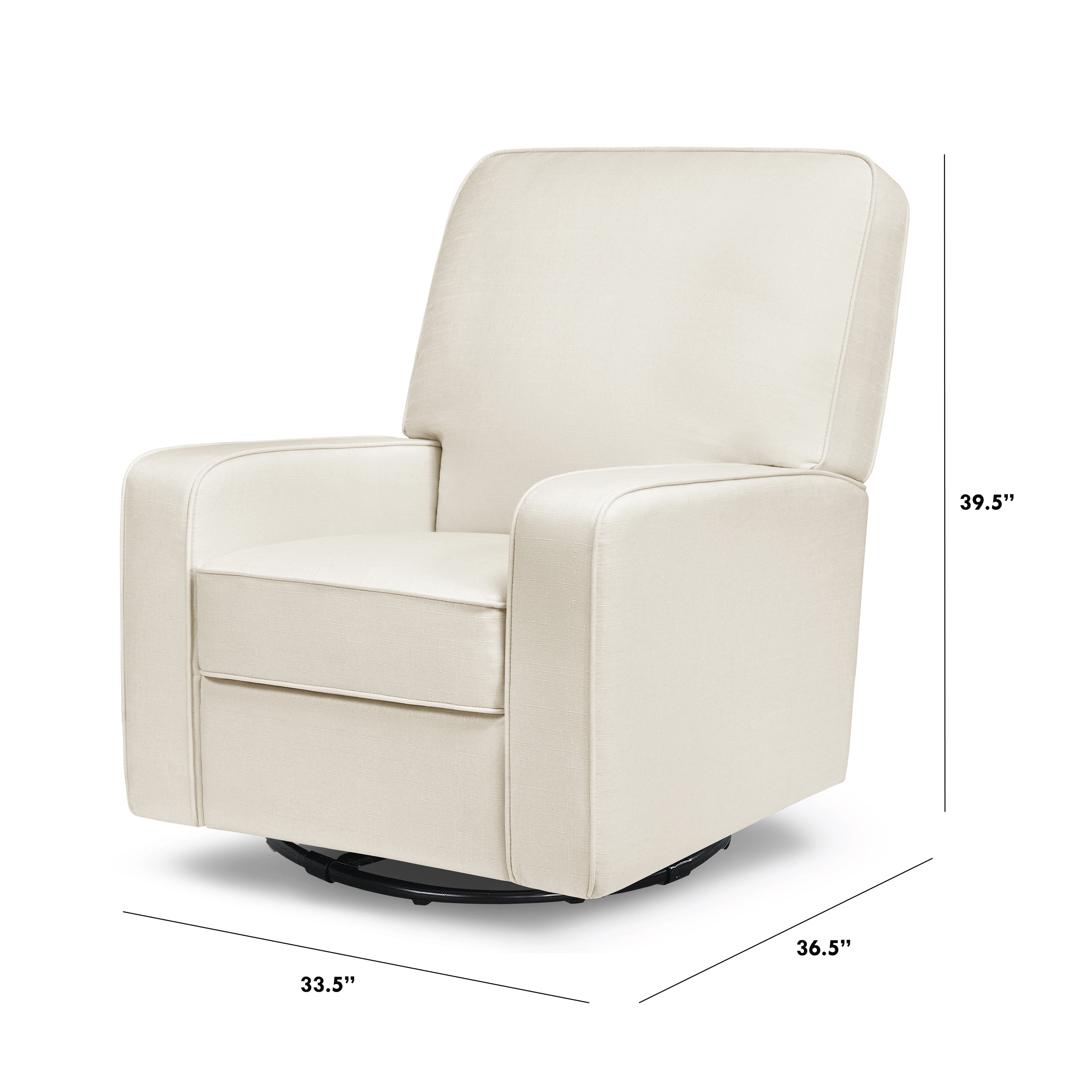DaVinci Perry Swivel Glider in Cotton Weave