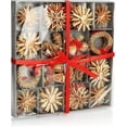 thumbnail image 1 of Juego de estrellas de paja de 56 piezas - Decoraciones para árboles de Navidad - Colgantes de paja para el árbol de Navidad - Colgantes naturales para árboles de Navidad - Decoraciones navideñas, 1 of 4