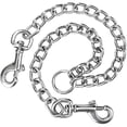thumbnail image 3 of 3.5mm Double Stainless Steel Dog Leash - Double Chain (60cm), 3 of 5