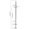 thumbnail image 6 of TFCFL High Glass Balustrade Railing Post 110cm Glazing Stainless Steel 316 Handrail, 6 of 18