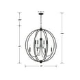 thumbnail image 4 of 2246-BF_NOSHADE Crystorama Lighting Sylvan - 8 Light Chandelier-46 Inches Tall and 40 Inches Wide     -Traditional Installation, 4 of 5