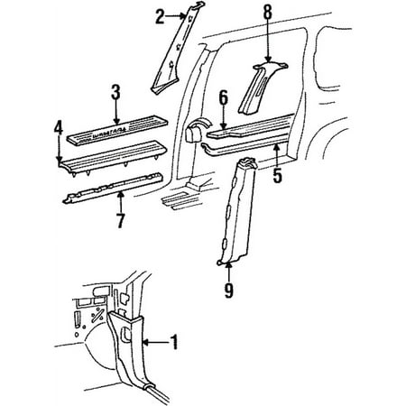 Genuine OE Ford Scuff Plate - F58Z1613261A