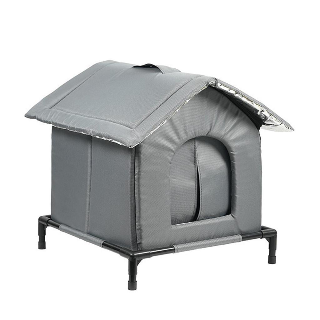 EHJRE Outdoor Cat House Insulated Shelter Waterproof Portable Pet Tent Windproof Enclosure Suitable for Stray Cats Community Barn Porch Garage Garden S