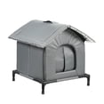 thumbnail image 2 of Casa para gatos al aire libre, suministros para mascotas, refugio elevado, resistente a la intemperie y con aislamiento para gatos callejeros. L, 2 of 8