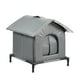thumbnail image 2 of Casa para gatos al aire libre, suministros para mascotas, refugio elevado, resistente a la intemperie y con aislamiento para gatos callejeros. L, 2 of 8