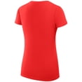 thumbnail image 3 of Women's G-III 4Her by Carl Banks  Red Carolina Hurricanes Dot Print Team V-Neck Fitted T-Shirt, 3 of 3