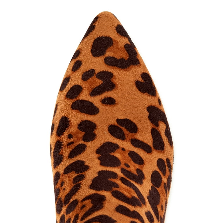 Time and tru cheetah hot sale booties