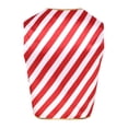 thumbnail image 2 of iEFiEL Mens Candy Cane Costume Satin Striped V-Neck Santa Waistcoat Circus Costume Vest Red&White S, 2 of 7