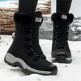 thumbnail image 4 of YOURDIARY Women's Winter Snow Boots Mid-Calf Booties Waterproof Warm Faux Fur Lined, 4 of 9